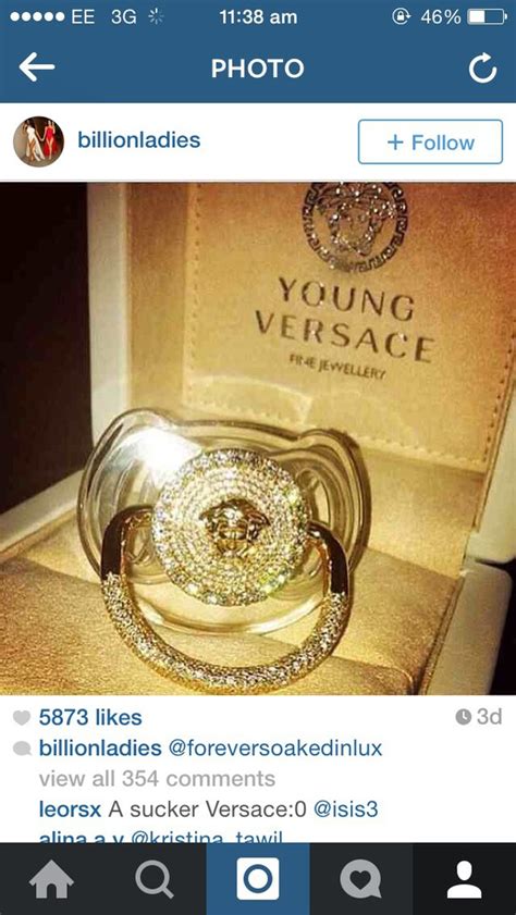 young versace baby pacifier|Versace baby girls.